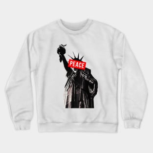 Statue of Liberty // PEACE design Crewneck Sweatshirt